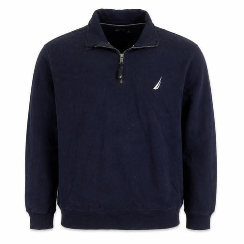 Nautica Men's Blue 1/2 Zip Fleece Sweatshirt Size L