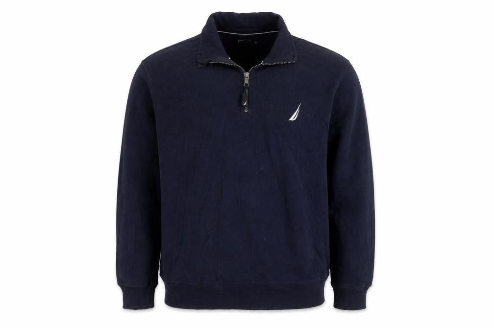 Nautica Men's Blue 1/2 Zip Fleece Sweatshirt Size L