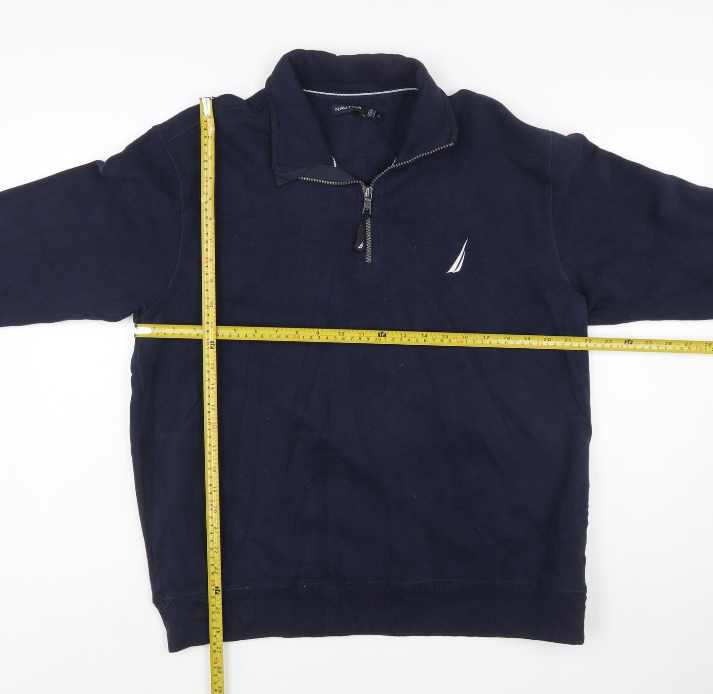 Nautica Men's Blue 1/2 Zip Fleece Sweatshirt Size L