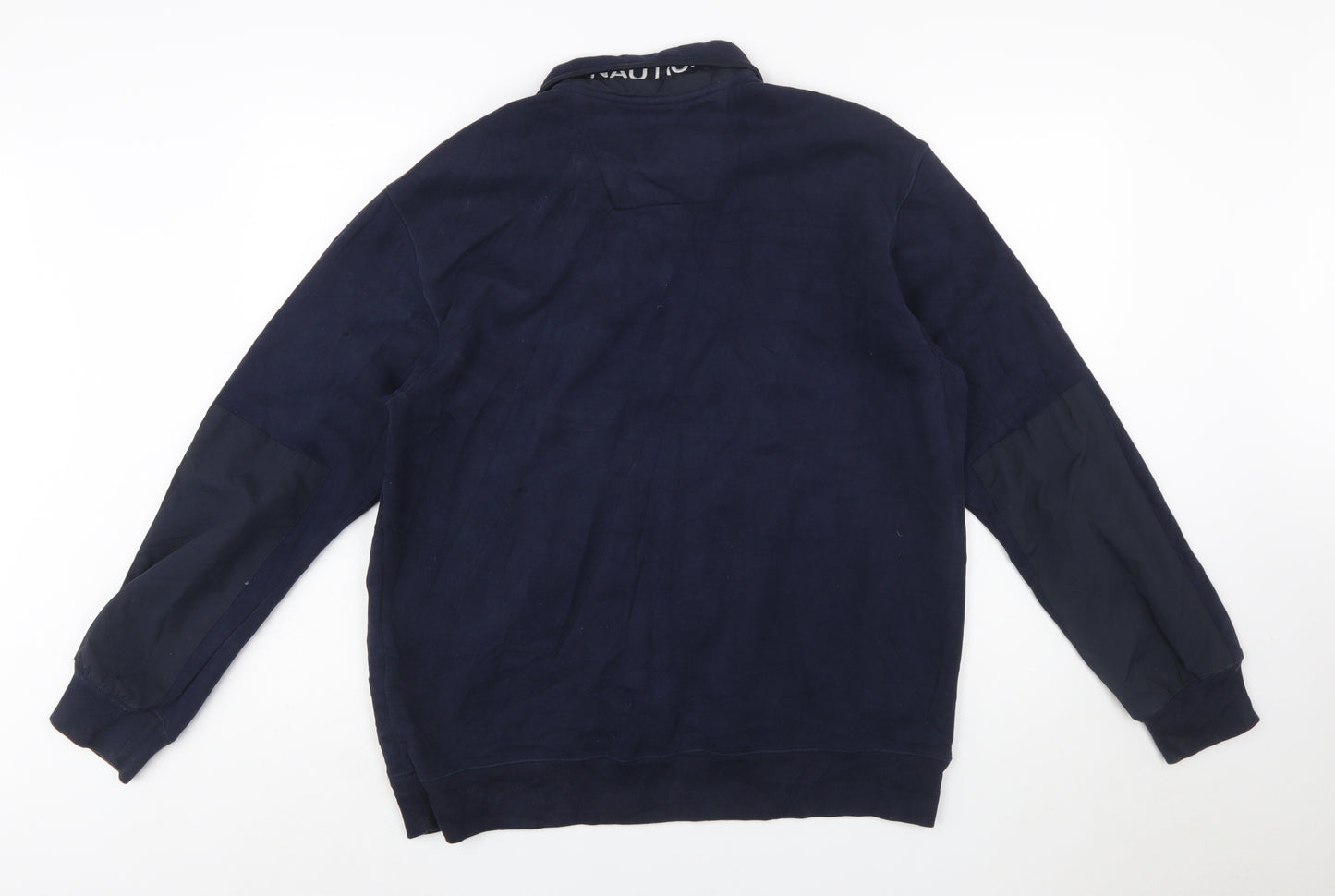 Nautica Men's Blue 1/2 Zip Fleece Sweatshirt Size L