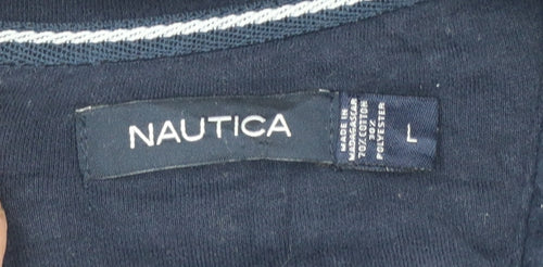 Nautica Men's Blue 1/2 Zip Fleece Sweatshirt Size L