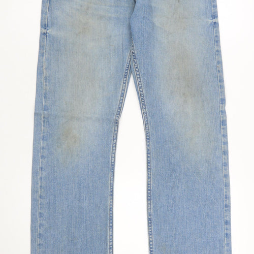 Wrangler Men's Blue Straight Leg Jeans 30x32 Classic Denim