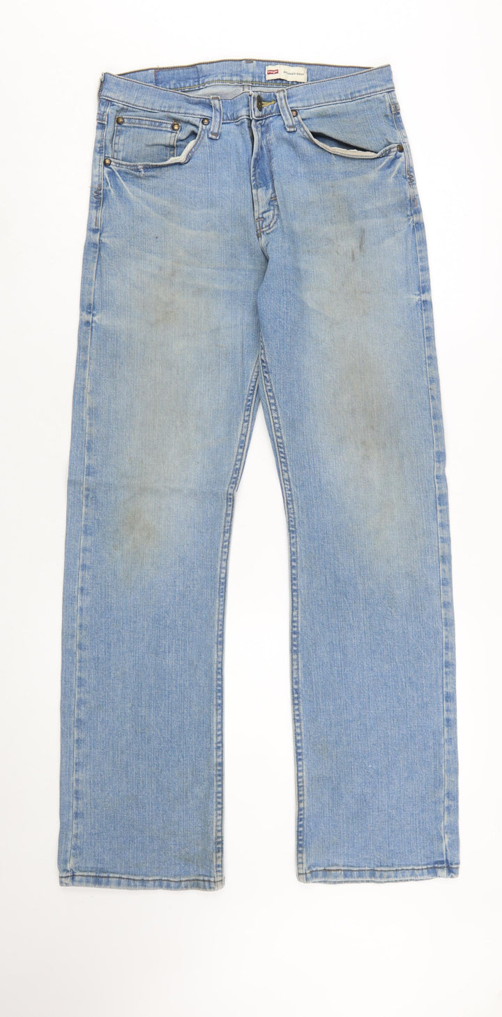 Wrangler Men's Blue Straight Leg Jeans 30x32 Classic Denim