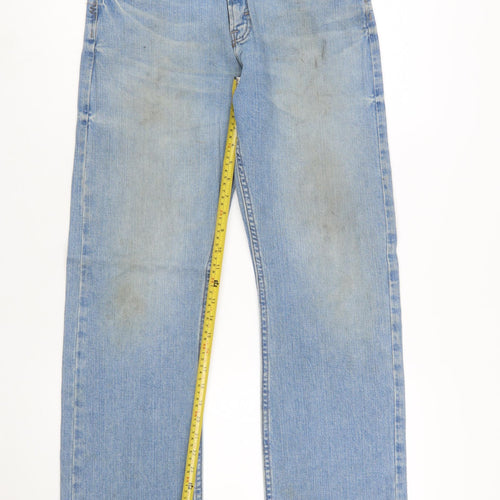 Wrangler Men's Blue Straight Leg Jeans 30x32 Classic Denim