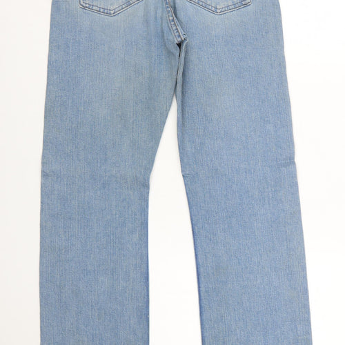 Wrangler Men's Blue Straight Leg Jeans 30x32 Classic Denim