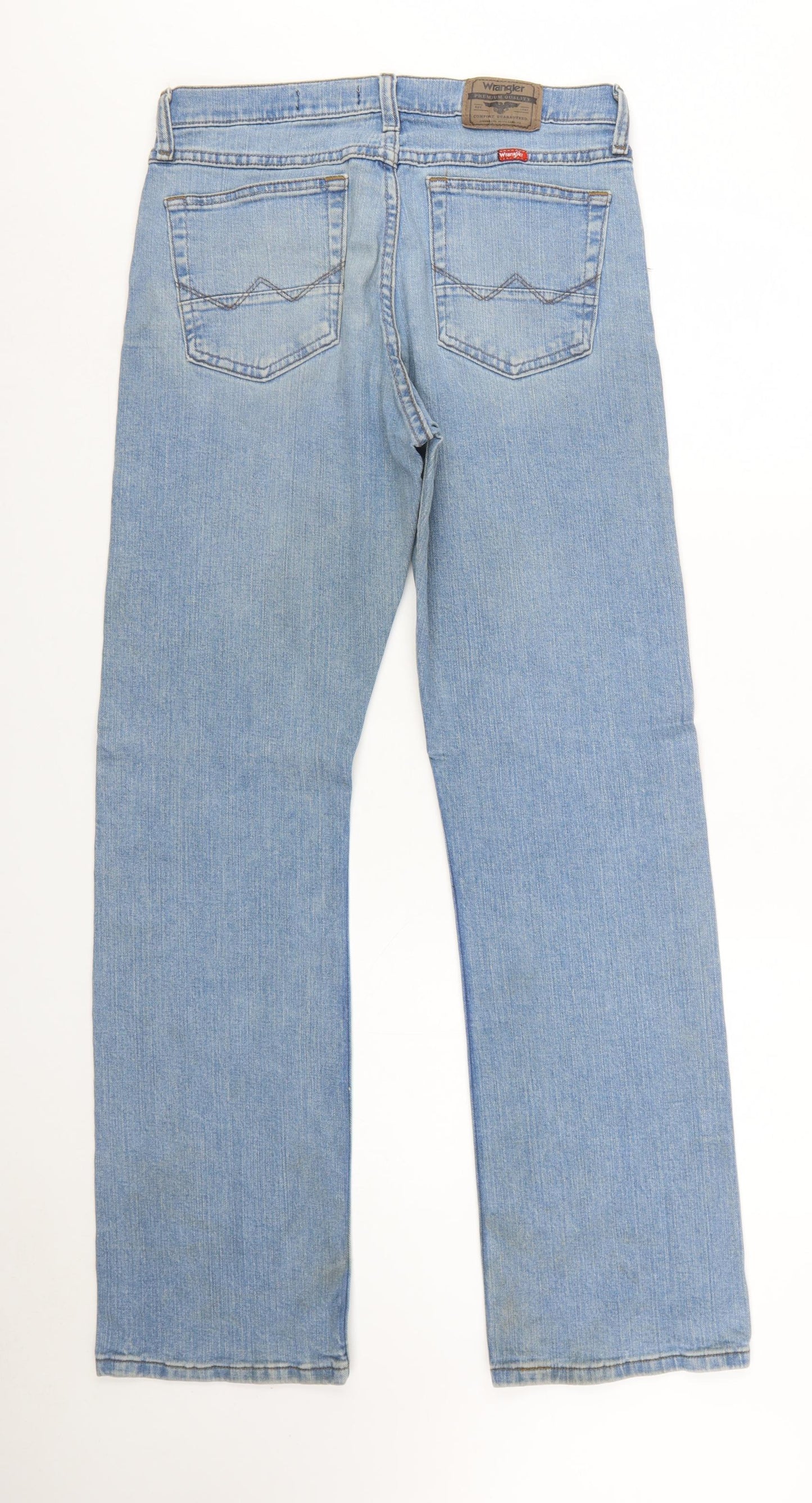 Wrangler Men's Blue Straight Leg Jeans 30x32 Classic Denim