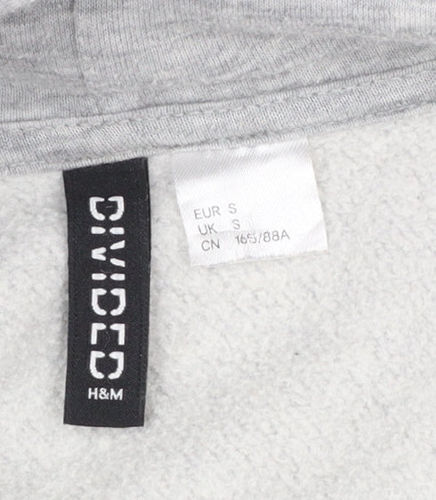 H&M Divided NASA Grey Hoodie Women's Small Cotton Blend