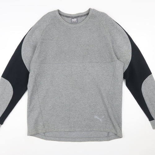 Puma Men's Grey XL Crew Neck Sports Sweatshirt
