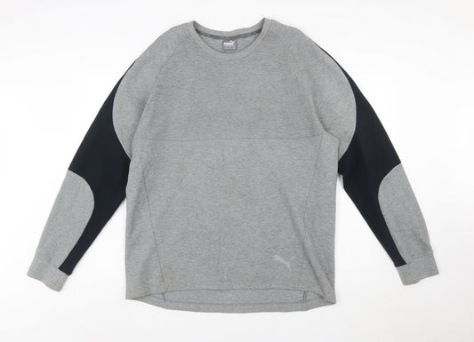 Puma Men's Grey XL Crew Neck Sports Sweatshirt