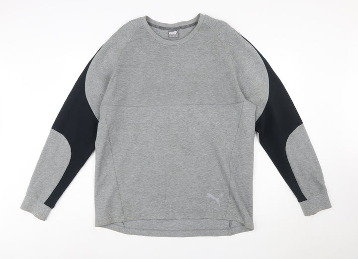 Puma Men's Grey XL Crew Neck Sports Sweatshirt