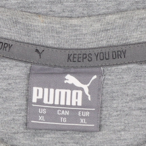 Puma Men's Grey XL Crew Neck Sports Sweatshirt