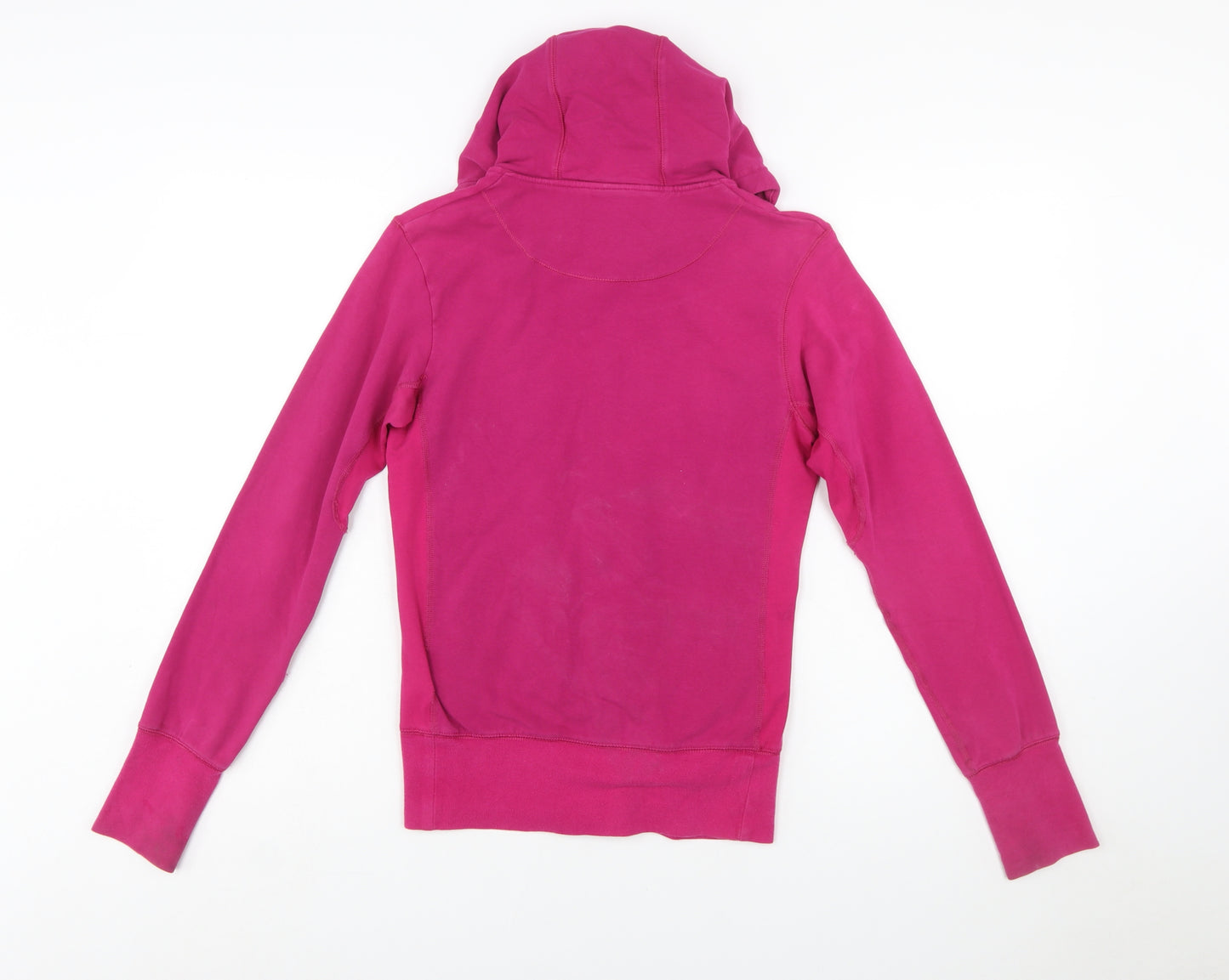 Nike Womens Pink Full Zip Hoodie Small Dri-Fit Cotton Blend