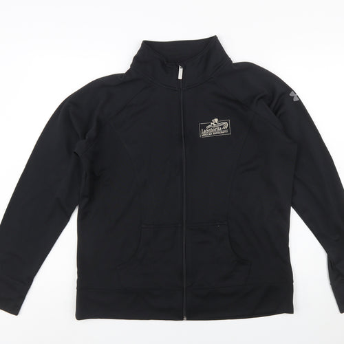 Under Armour Women Black XL Full Zip Sweatshirt Polyester All Seasons