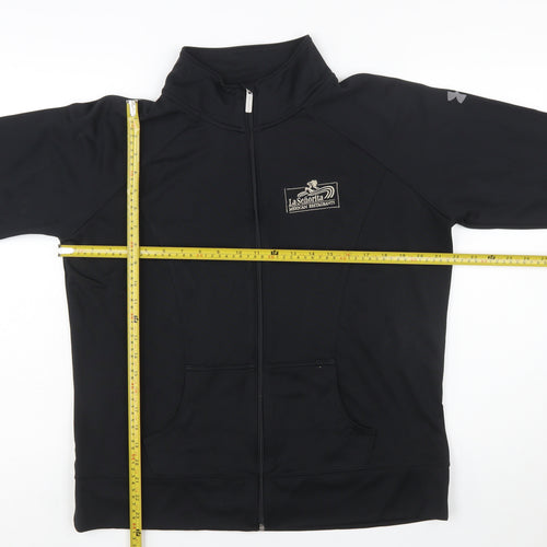 Under Armour Women Black XL Full Zip Sweatshirt Polyester All Seasons