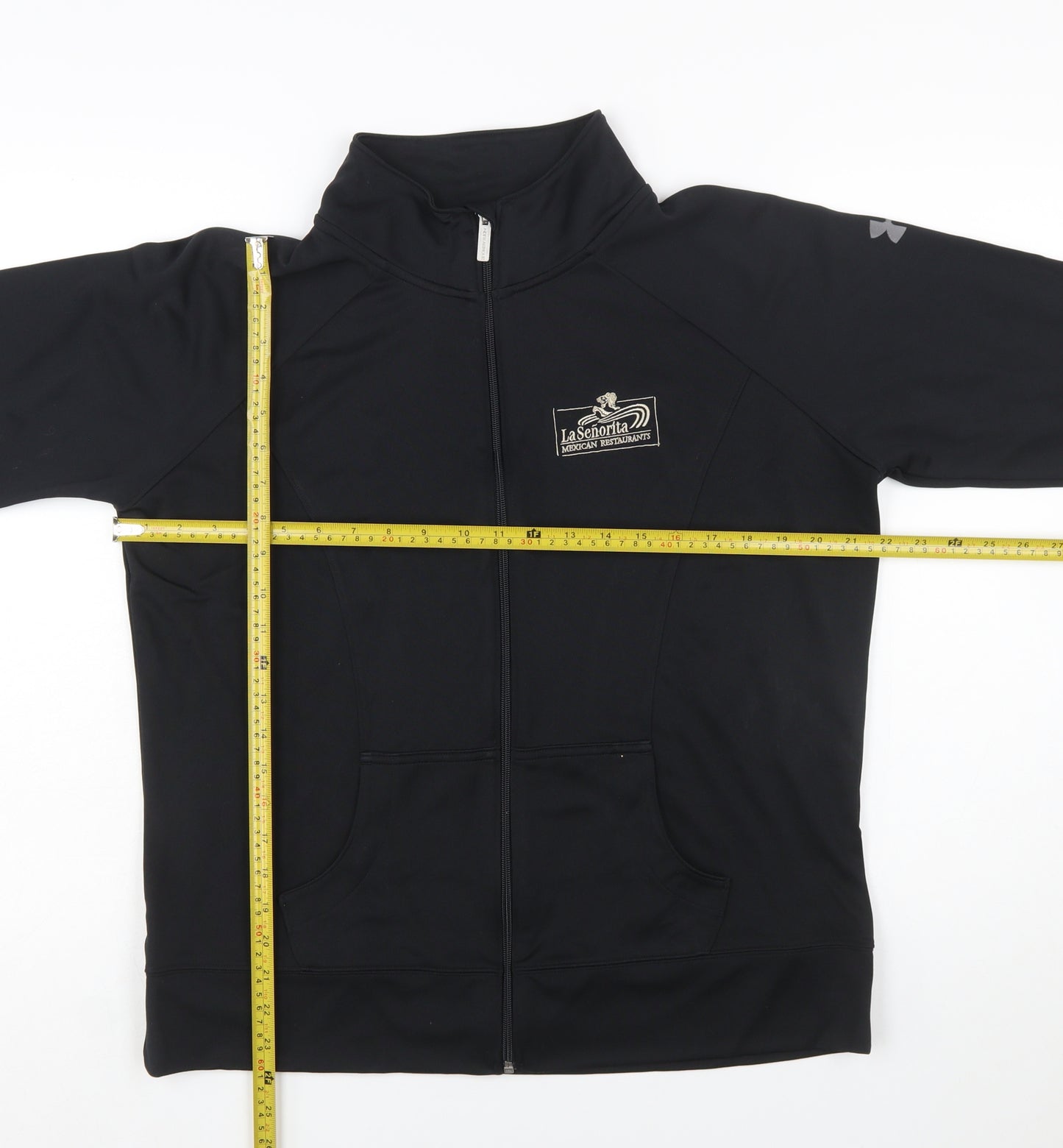 Under Armour Women Black XL Full Zip Sweatshirt Polyester All Seasons