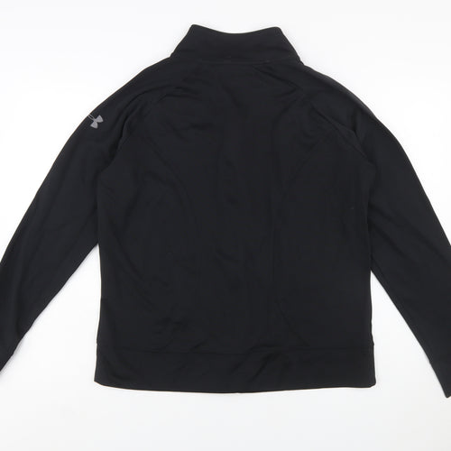 Under Armour Women Black XL Full Zip Sweatshirt Polyester All Seasons