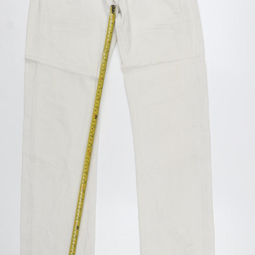 Levi's 501 Men's Ivory Straight Jeans 29x34 Cotton Denim