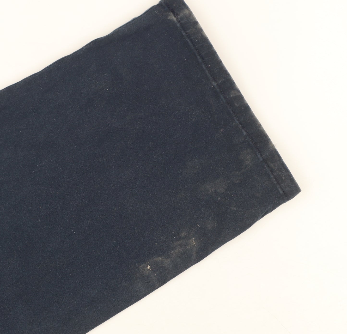 Lee Women's Blue Chino Straight Leg Relaxed Fit Mid Rise Trousers Size 16