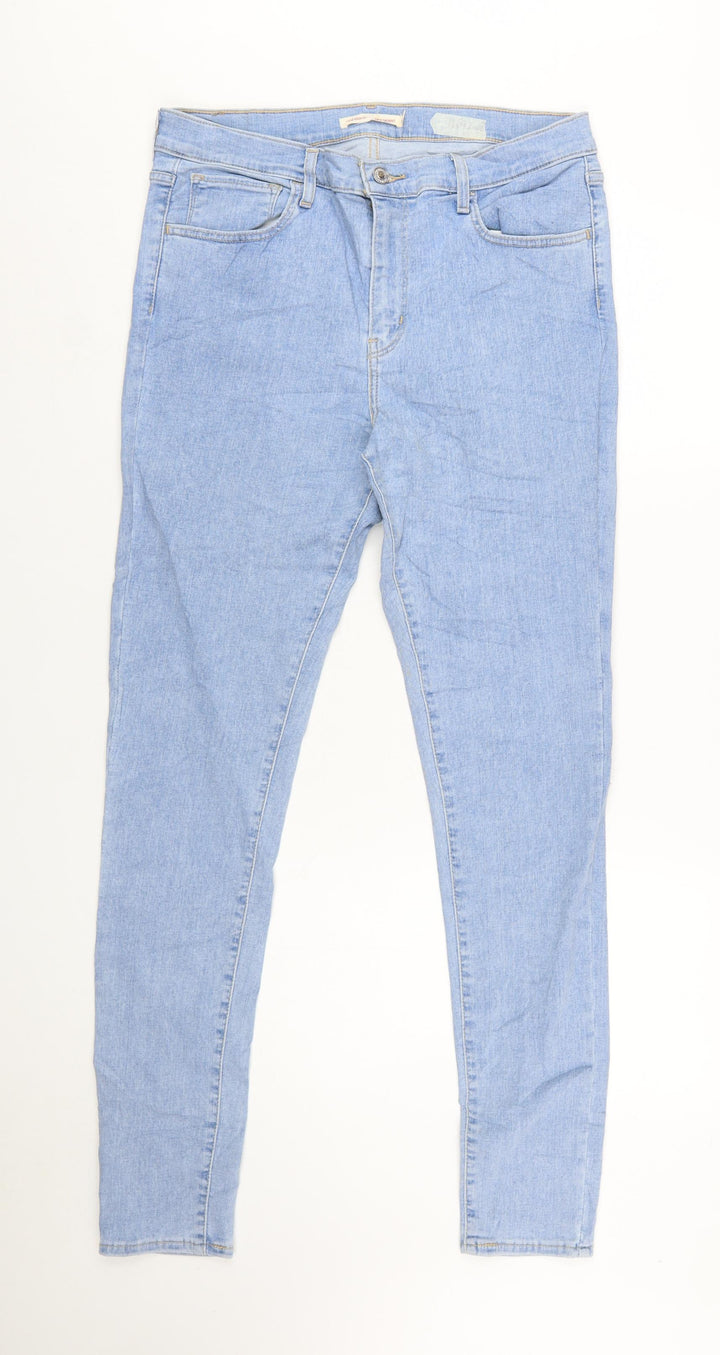 Levi Strauss Womens Blue High Rise Skinny Jeans Size 31