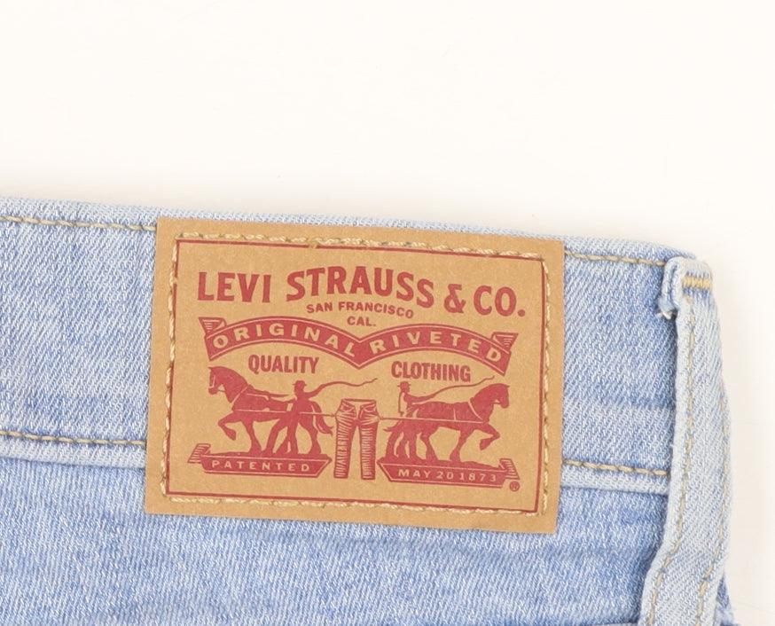 Levi Strauss Womens Blue High Rise Skinny Jeans Size 31