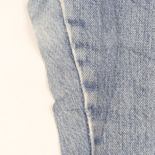 Wrangler Men's Blue Straight Denim Jeans 34x30 Mid Rise