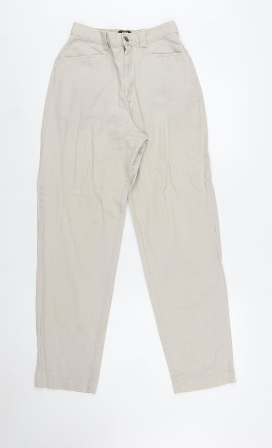 Lee Casuals Women's Beige Chino Trousers Size 4 Cotton Straight Leg
