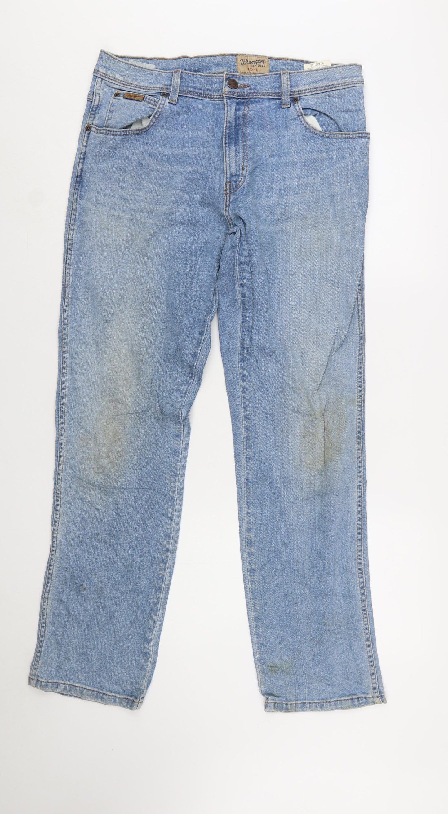 Wrangler Men's Blue Texas Stretch Straight Fit Jeans W34 L32