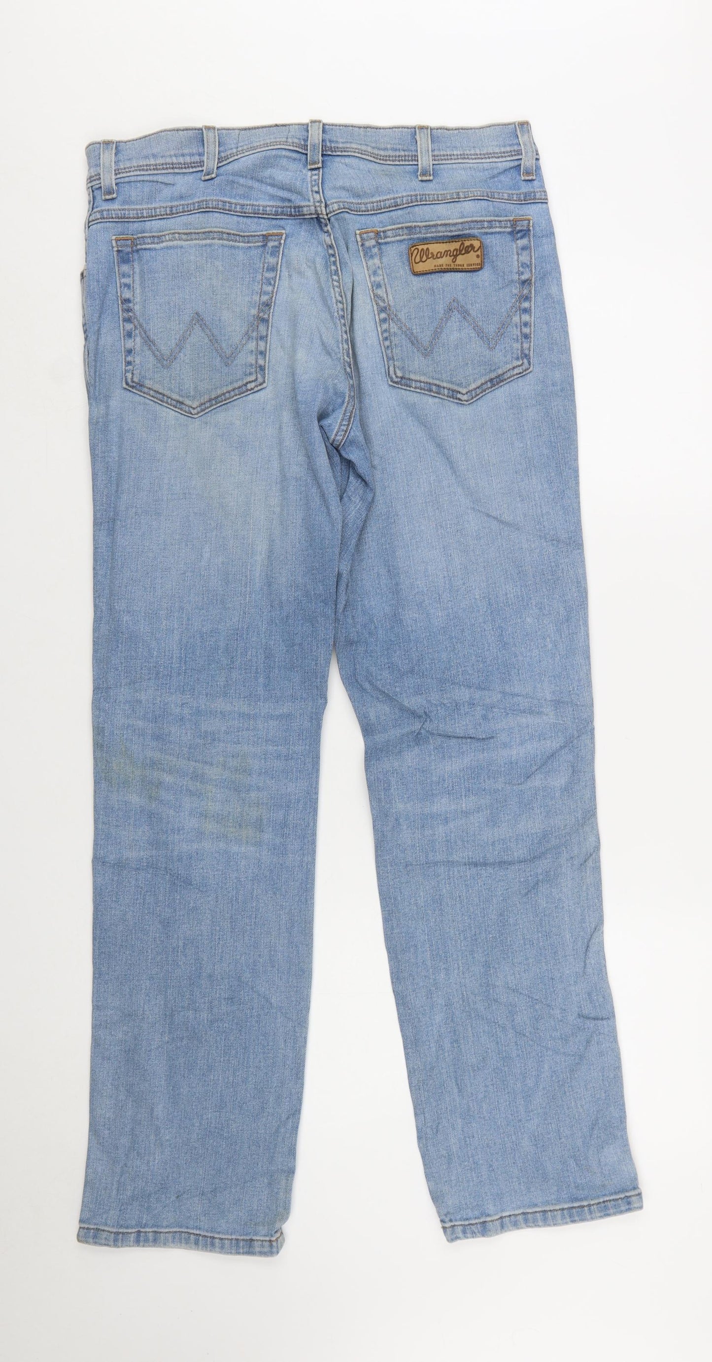 Wrangler Men's Blue Texas Stretch Straight Fit Jeans W34 L32