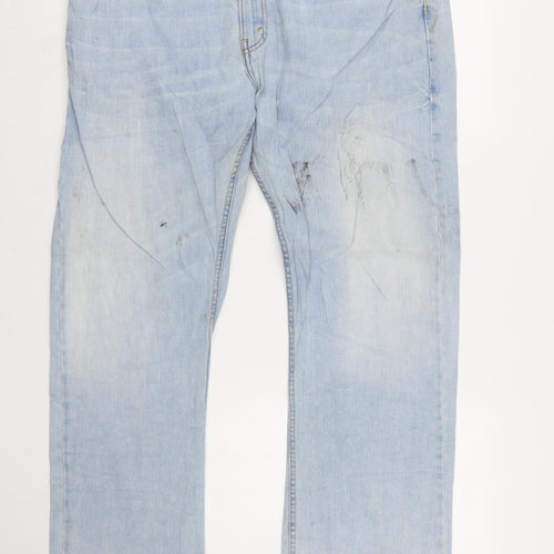 Levi Strauss Men's Blue Slim Straight Denim Jeans 38x30