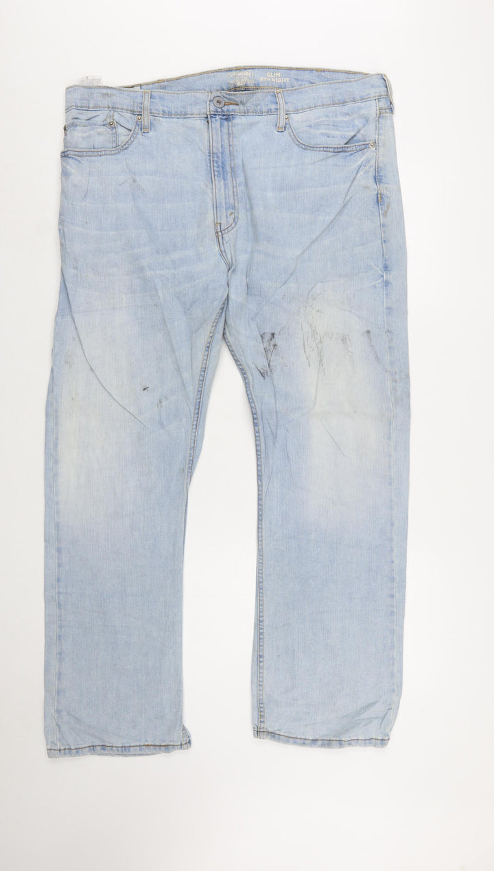 Levi Strauss Men's Blue Slim Straight Denim Jeans 38x30