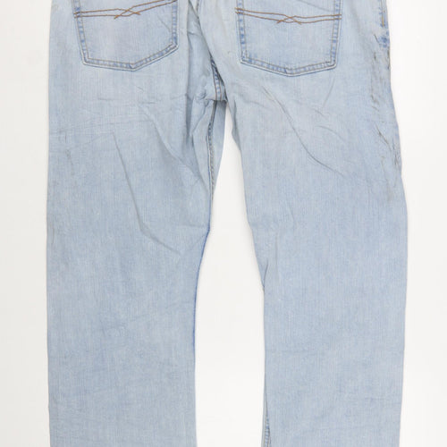 Levi Strauss Men's Blue Slim Straight Denim Jeans 38x30