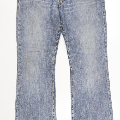 Lee Men's Blue Denim Straight Jeans W36 L32 Denver Regular Fit