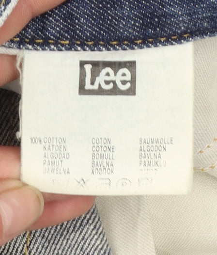 Lee Men's Blue Denim Straight Jeans W36 L32 Denver Regular Fit