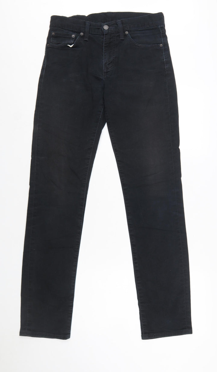 Levi's Men's Black Slim Fit Jeans 32W 32L Cotton Blend Denim