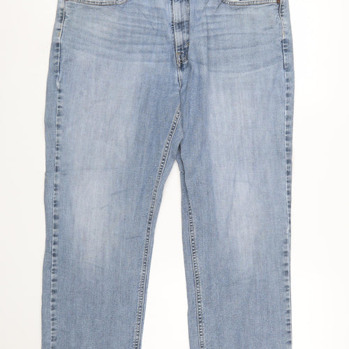 Levi Strauss Men's Blue 38x32 Athletic Fit Straight Denim Jeans