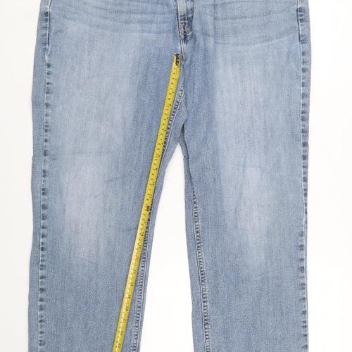 Levi Strauss Men's Blue 38x32 Athletic Fit Straight Denim Jeans