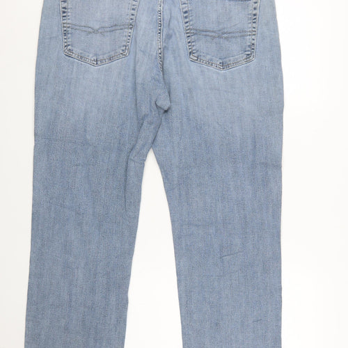 Levi Strauss Men's Blue 38x32 Athletic Fit Straight Denim Jeans