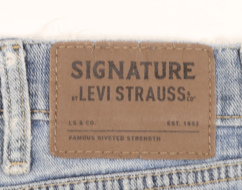 Levi Strauss Men's Blue 38x32 Athletic Fit Straight Denim Jeans