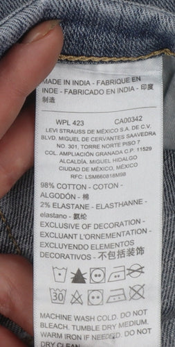 Levi Strauss Men's Blue 38x32 Athletic Fit Straight Denim Jeans