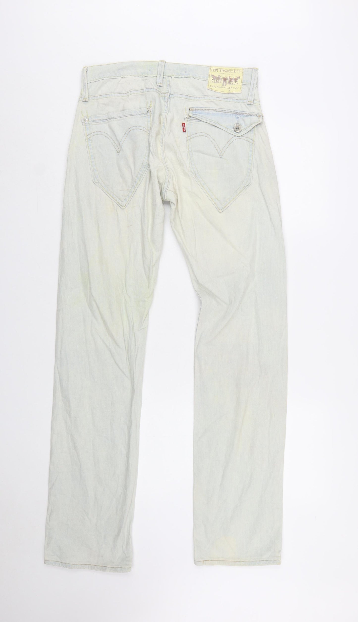 Levi's Women's Light Blue 504 Straight Denim Jeans Size 12