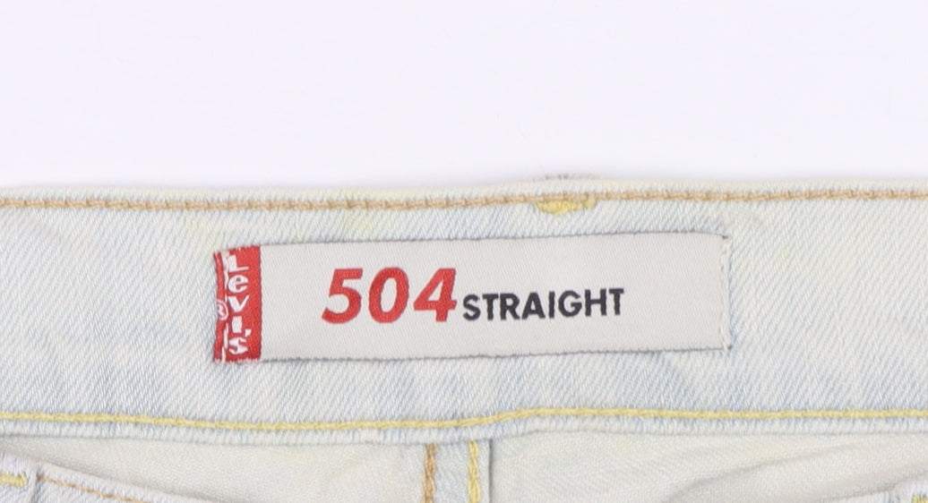 Levi's Women's Light Blue 504 Straight Denim Jeans Size 12