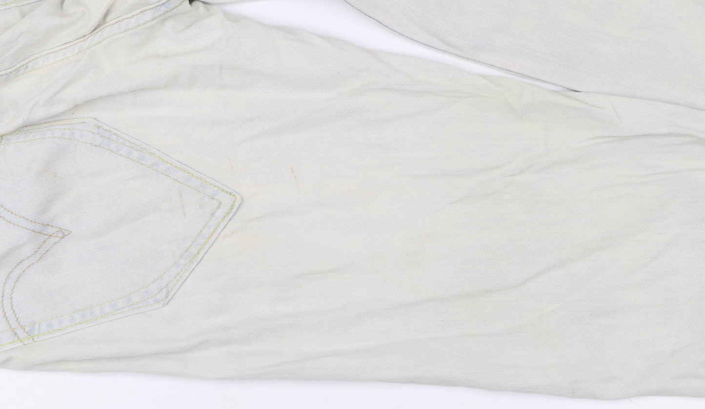 Levi's Women's Light Blue 504 Straight Denim Jeans Size 12