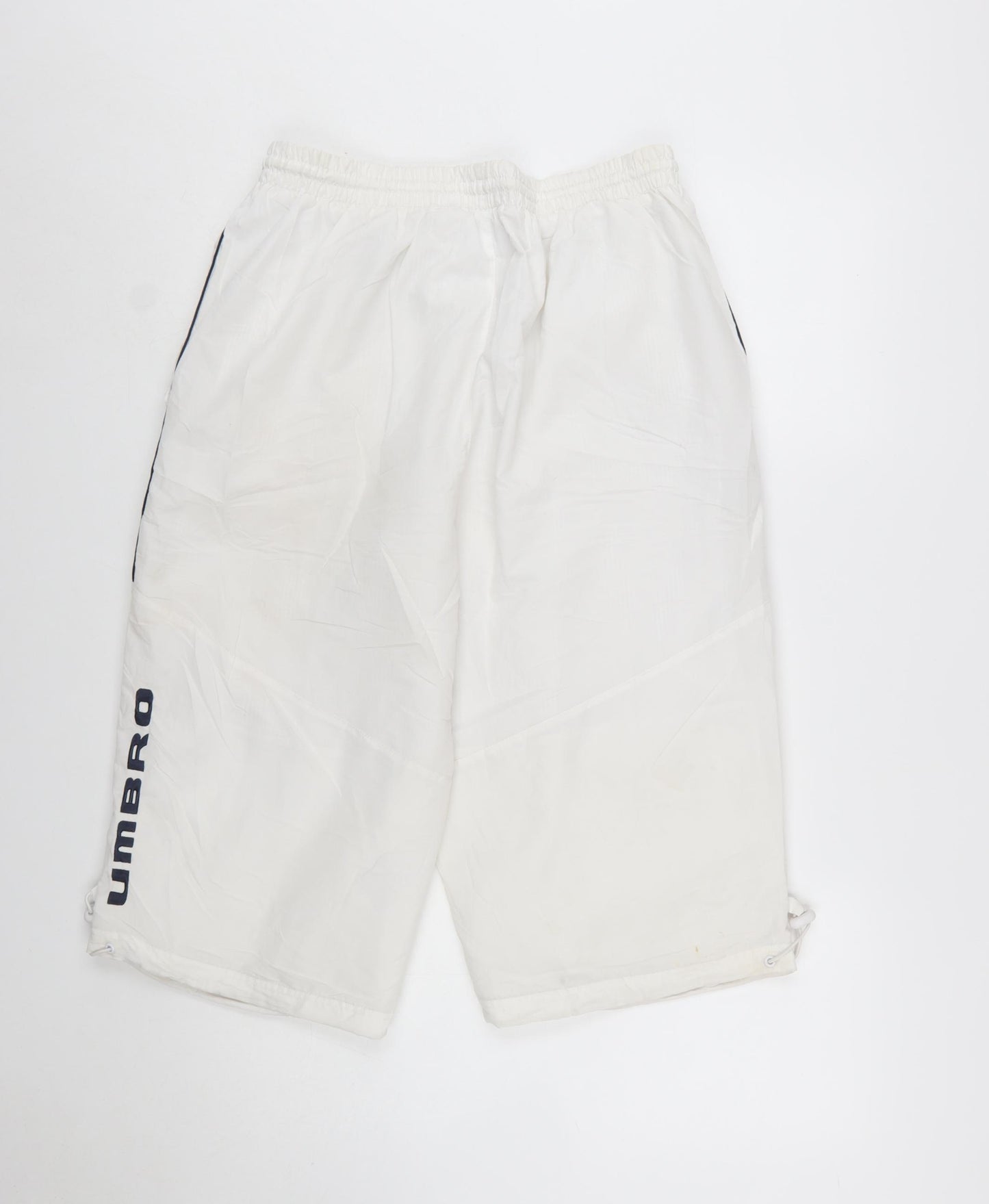 Umbro Men's White Athletic Football Shorts Size M Drawstring