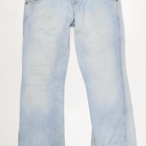 Wrangler Men's Blue Light Wash Straight Jeans W31 L32