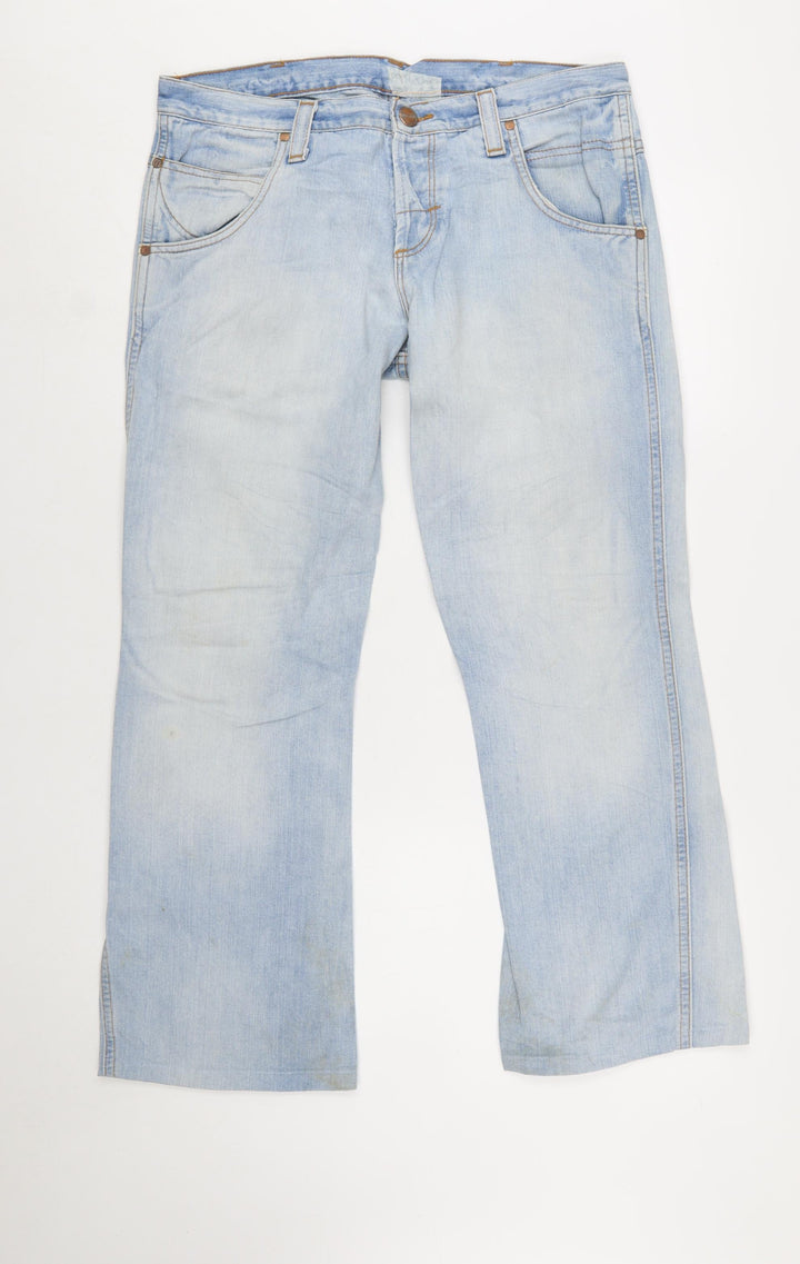 Wrangler Men's Blue Light Wash Straight Jeans W31 L32