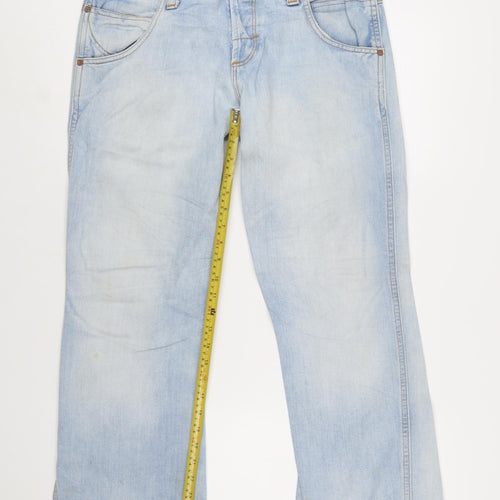 Wrangler Men's Blue Light Wash Straight Jeans W31 L32