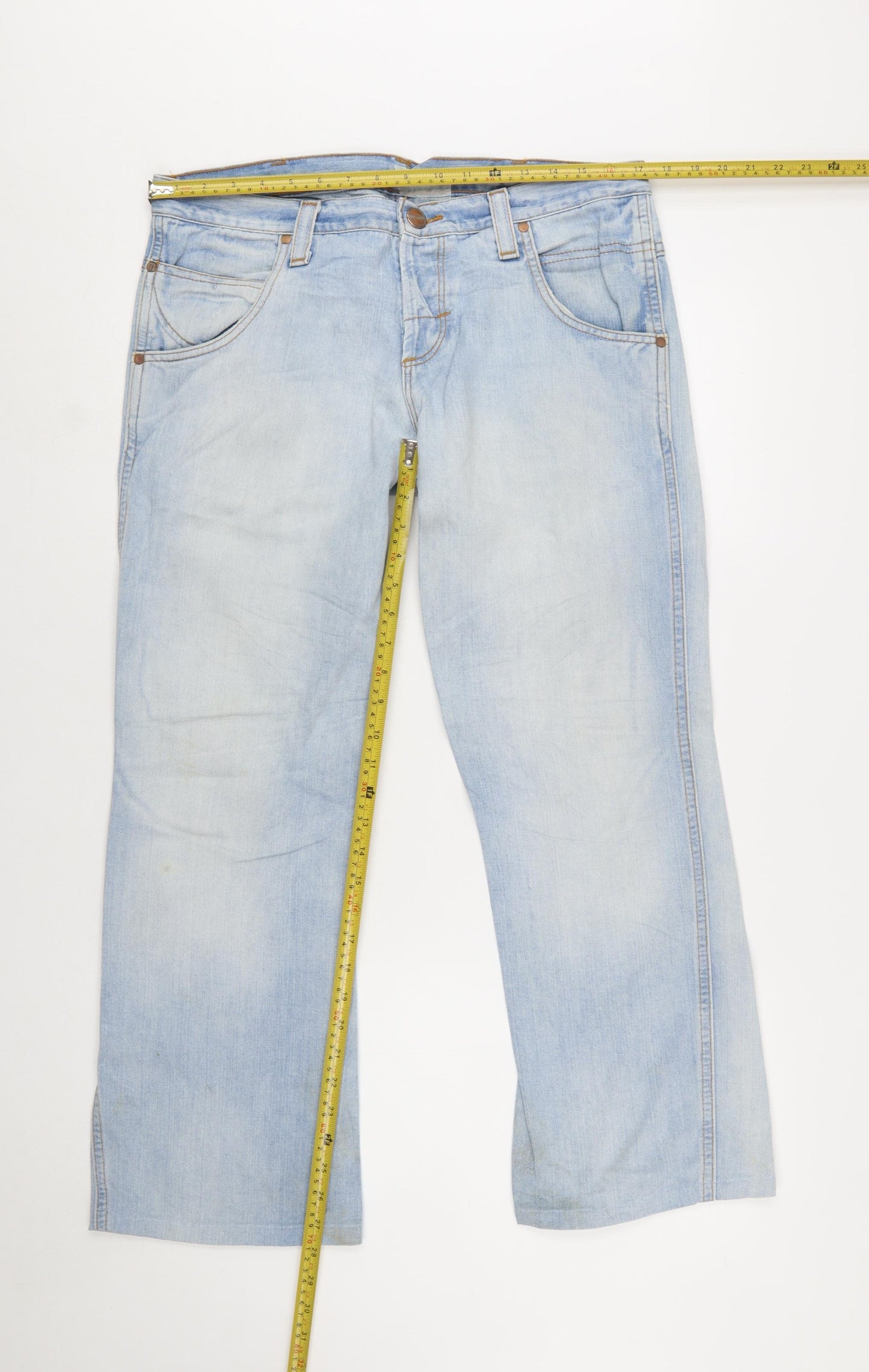 Wrangler Men's Blue Light Wash Straight Jeans W31 L32