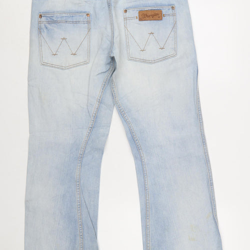 Wrangler Men's Blue Light Wash Straight Jeans W31 L32