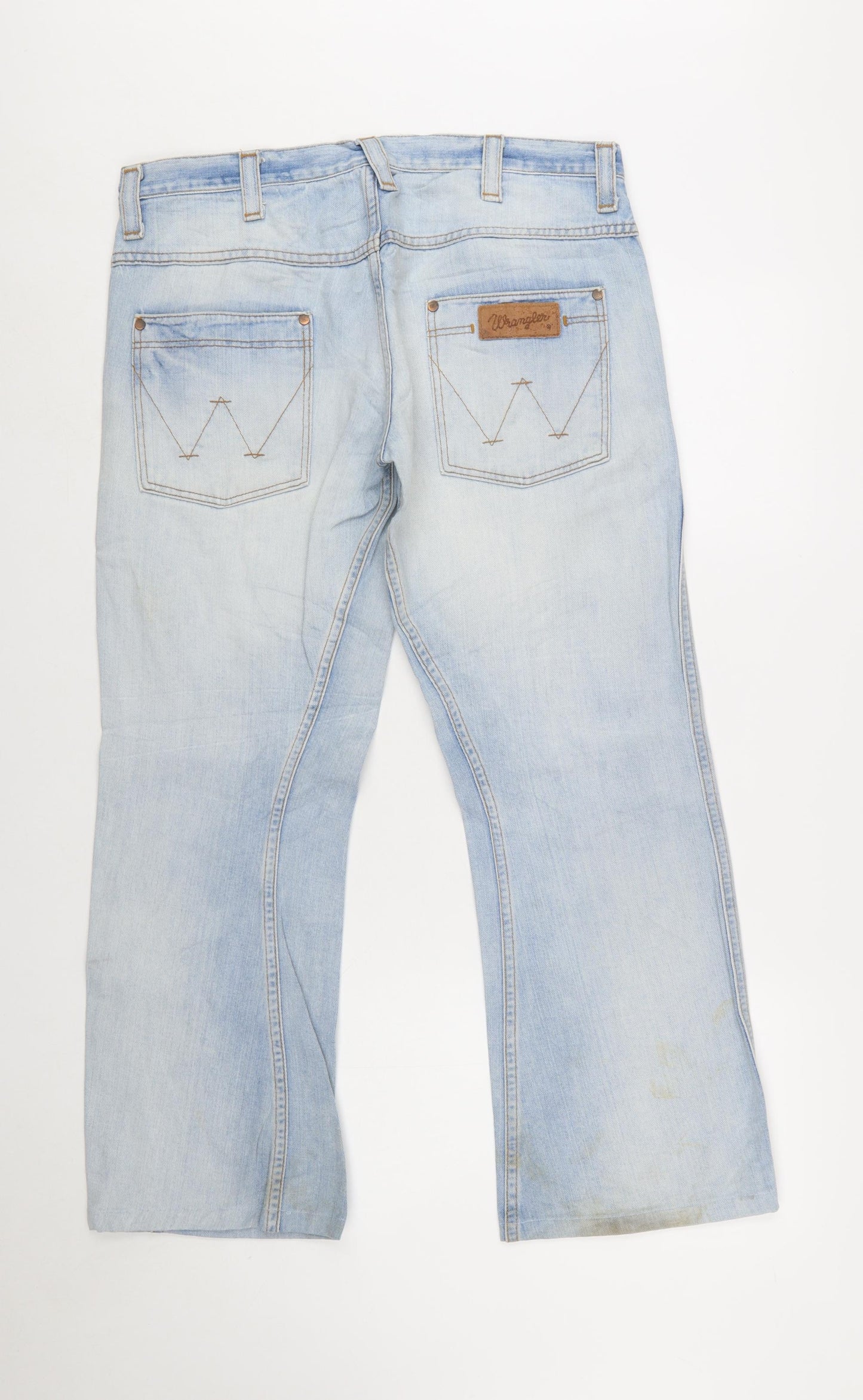 Wrangler Men's Blue Light Wash Straight Jeans W31 L32