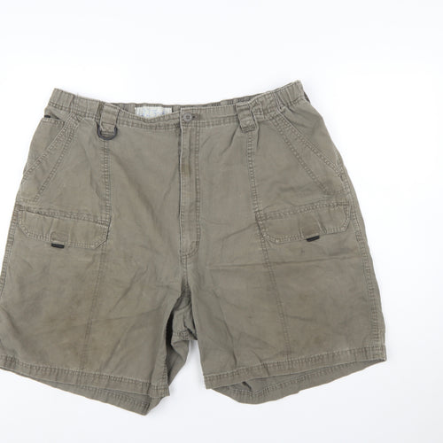 Wrangler Men's Beige Cargo Shorts Size 48 Cotton Casual Workwear